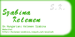 szabina kelemen business card